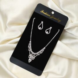 SET DE BIJOUTERIE STRASS PARA EVENTOS COLLAR + AROS