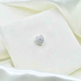 DIJE PLATEADO MICROPAVE PANDORA CORAZON