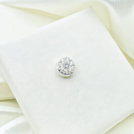 DIJE PLATEADO MICROPAVE PANDORA CIRCULO CORAZONES CALADOS