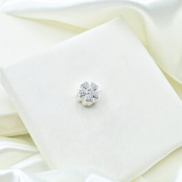 DIJE PLATEADO MICROPAVE PANDORA FLOR