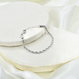 PULSERA DE ACERO TURBILLÓN MEDIANA