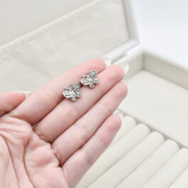 ARO PLATEADO MARIPOSA MULTI-STRASS