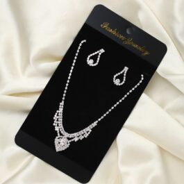 SET DE BIJOUTERIE STRASS PARA EVENTOS COLLAR + AROS