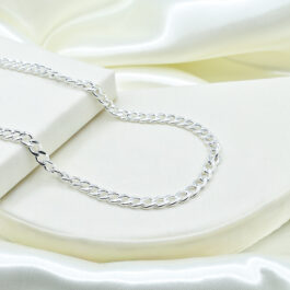 CADENA DE ACERO BLANCO GRUME 1.8MM 60CM