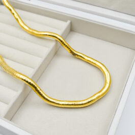 COLLAR DE ACERO DORADO MOLDEABLE
