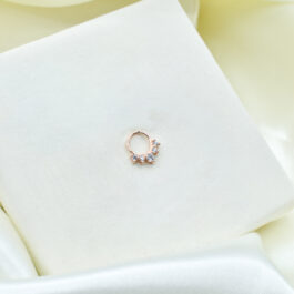 ARO DE ACERO ROSE SEPTUM 5 STRASS