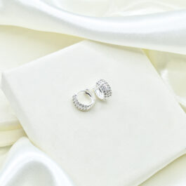 ARGOLLA PLATEADA MICROPAVE ANCHA 3 FILAS