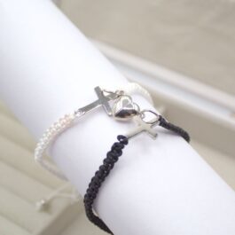 PULSERA DE HILO PARA COMPATIR CON DIJE IMANTADO DE CORAZON