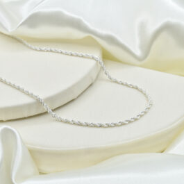 CADENA DE ACERO BLANCO TURBILLON 3.00MM 50CM