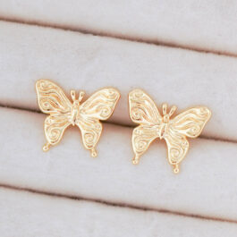 ARO DORADO PASANTE DE MARIPOSA MEDIANA