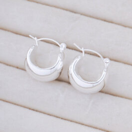 ARGOLLA DE ACERO BLANCO INFLADA ESTILO CHUNKY