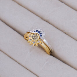 ANILLOS SOL Y LUNA MICROPAVE PARA COMPARTIR