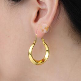 AROS CRIOLLOS EN ACERO DORADO NUMERO 5