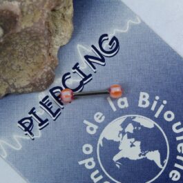 PIERCING PARA CEJA RECTO C/BOLITA-PUA DE ACRILICO