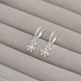 ARGOLLA DE ACERO BLANCO MICROPAVE C/ OSITO