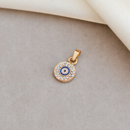 DIJE ROSE OJO TURCO MULTISTRASS Y ESMALTE