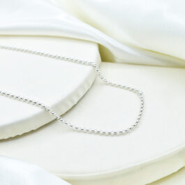 CADENA DE ACERO BLANCO ROLO FINA 3.0MM DE 45CM