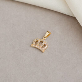 DIJE DORADO CORONA MICROPAVE