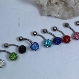 PIERCING PARA OMBLIGO 1 BOLITA DE FUEGO