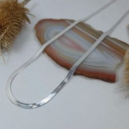 CADENA DE ACERO BLANCO COBRA CHATA LISA 0.5-50CM