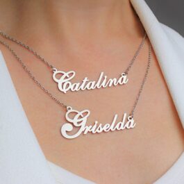 NOMBRE DE ACERO CON CADENA