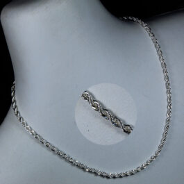 CADENA DE ACERO BLANCO TURBILLÓN-05 60 CM