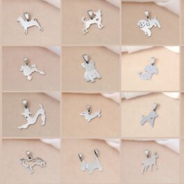 DIJE DE ACERO PERRITO VARIOS MODELOS