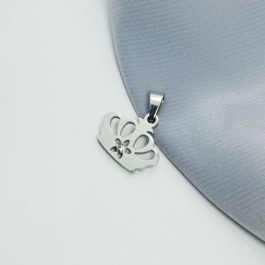 DIJE DE ACERO CORONA C/ STRASS VARIOS MODELOS