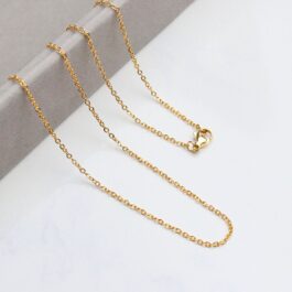 CADENA DE ACERO DORADO ESPEJITO 45CM