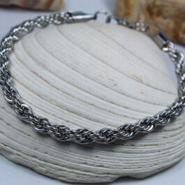 PULSERA DE ACERO TURBILLÓN MEDIANA