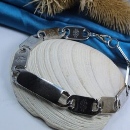 PULSERA DE ACERO DE IDENTIDAD  P/ADULTO X12