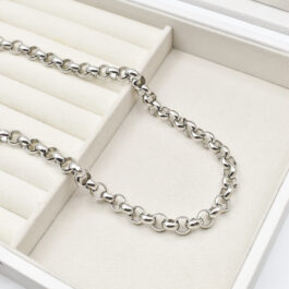 CADENA DE ACERO ROLO  SEMI GRUESA 60CM