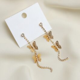 AROS PARA FIESTAS DORADOS CON MARIPOSAS