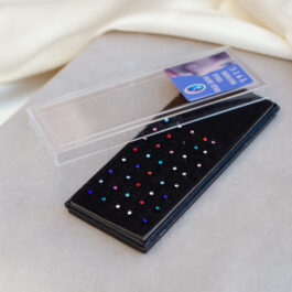 PIERCING DE NARIZ RULO C/STRASS BLANCO Y DE COLORES X40