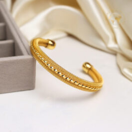 PULSERA ACERO DORADO SEMI ESCLAVAS