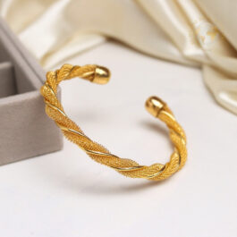 PULSERA ACERO DORADO SEMI ESCLAVAS