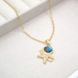 COLLAR DORADO/ MOTIVOS LUNAR MULTI-STRASS