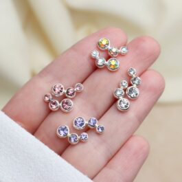 ARO DE ACERO BLANCO TREPADOR C/3 STRASS