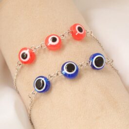 PULSERA DE ACERO C/3 OJOS