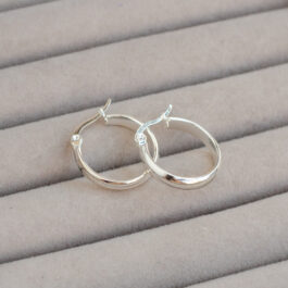 ARO ARGOLLA ACERO BLANCO MEDIA CAÑA 18MM O 24MM