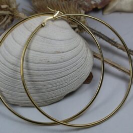 ARO ARGOLLA DE ACERO DORADO 7.8 CM