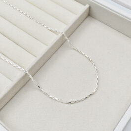 CADENA DE ACERO BLANCO CUBITO 50CM