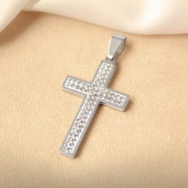 DIJE DE ACERO CRUZ MULTISTRASS GRANDE