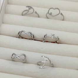 ANILLO DE ACERO FORMA VARIAS X6