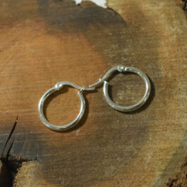 ARO ARGOLLA ACERO BLANCO FINA C/CIERRE TIPO ITALIANO