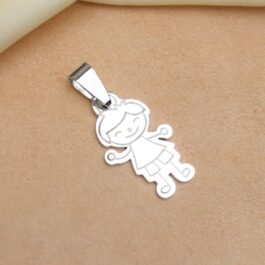 DIJES DE ACERO BLANCO NIÑOS CON SONRISAS