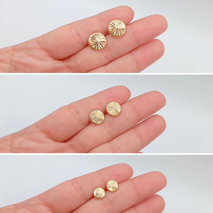 ARO ACERO DORADO CHINITO CON PUNTA