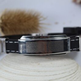PULSERA DE CAUCHO C/PLACA PADRE NUESTRO
