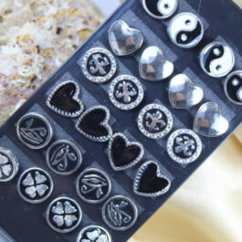 ARO ACERO ESMALTADO C/NEGRO VARIAS FIGURAS