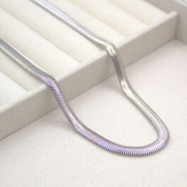 CADENA DE ACERO COBRA PLANA 6.0MM DE 60CM